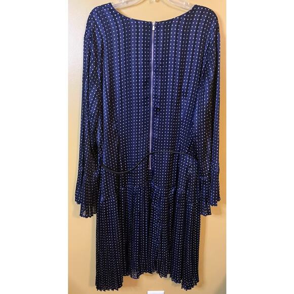 The Limited Navy and White Pleated Dress Plus Size 22W NWT - Picture 7 of 10